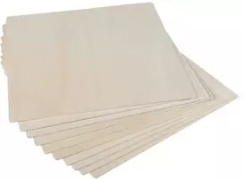 Creality Falcon serijos Basswood faneros lakštai 200 x 200 x 3 mm - 10 vnt
