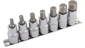 Galvučių su antgaliais komplektas Condor Werkzeug C12227; 1/2''; HEX 6-17 mm; 7 vnt.