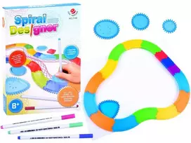 Jokomisiada Spirografų piešimo rinkinys CREATIVE spiralėms Piešimo priemonė TA0080