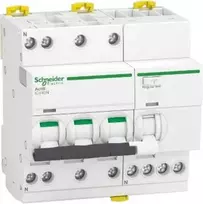 Schneider A9DE3725 Liekamosios srovės pertraukiklis iCV40N-C25-30-AC C 25A 3N polių 30 mA tipo AC A9DE3725