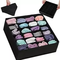 Underwear socks drawer organizer 24 compartments RC-K-1087 juodas