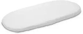 Džersio paklodė vežimėliui New Baby Balta 35x75 cm