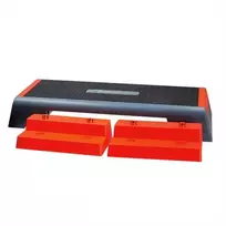 AS007 Juodas/Raudonas AEROBICS STEP HMS PREMIUM