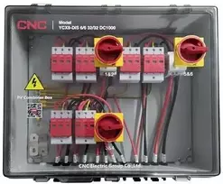 CNC PV atjungimo skydelis, DC 6in-6out, išorinis