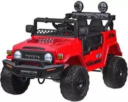 Akumuliatorinis automobilis vaikams Jokomisiada Toyota FJ CruiserHilux PA0301 | spalva: raudona
