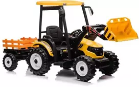 Lean Cars Akumuliatorinis traktorius su priekaba Hercules 24V – geltonas