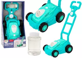 Lean Toys Žalias muilo burbulų pūtimo žoliapjovės žaislas vaikams
