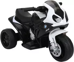 HOMCOM BMW S1000RR licencijuotas elektrinis vaikiškas motociklas Vaikiška transporto priemonė su akumuliatoriumi, triratis, plieninė, juoda, 66x37x44 cm