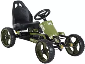 Homcom Go Kart Pedalinis kartingas su rankiniu stabdžiu