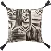 Douceur Dinterieur PANDORE pagalvės užvalkalas interjero dizainui, su kutais, geometriniu raštu, 45 x 45 cm