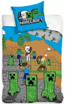 MCU Minecraft Creeper Enderman Gamer Sengetøj - 100 procent bomuld