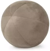 Dekoratyvinė kamuoliuko formos pagalvė Eurofirany GAJA/4, ∅ 24 cm, spalva: tamsaus smėlio
