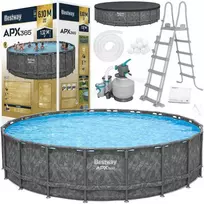Bestway Visiems sezonams skirtas karkasinis baseinas 610 x 132 cm APX365 su pompa ir kopėčiomis 561KE