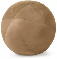 Dekoratyvinė kamuoliuko formos pagalvė Eurofirany GAJA/4, ∅ 24 cm, spalva: medaus