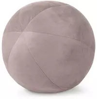 Dekoratyvinė kamuoliuko formos pagalvė Eurofirany GAJA/4, ∅ 24 cm, spalva: rusva