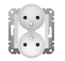 Schneider EPH9810221 Asfora Dvigubas lizdas su/be rėmelio baltas EPH9810221
