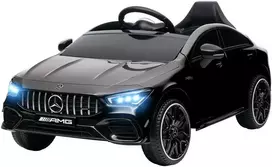AIYAPLAY vaikiškas elektromobilis 12V su nuotolinio valdymo pultu, muzika, šviesomis, USB/MP3 jungtimi, atbuline eiga, iki 5 km/h, 3–6 metų vaikams, juodas