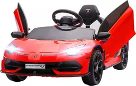 Homcom Vaikiškas elektrinis automobilis 12V su 2.4G nuotolinio valdymo pultu, su MP3 grotuvu, garso signalu, šviesa, skirtas 3-5 metų vaikams