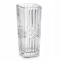 Gift Decor Kvadratinė vaza su krištolo raštu, 15 cm