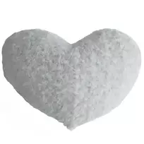 Atmosphera Dekoratyvinė pagalvė su dirbtiniu kailiu HEART, pilka