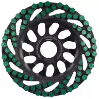 125 mm betono, dažų, klijų, lako, polirmerų šlifavimo diskas Distar Žalias Point