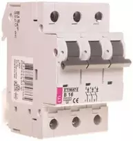 Eti Polam 002115516 Grandinės pertraukiklis 3P B 16A 6kA AC ETIMAT 6 002115516