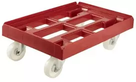 Keeeper Trolley for transport boxes and baskets Rolf 61x41x19cm red
