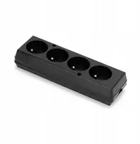 Montis Keturių krypčių kištukinis lizdas GN-470 MT088-C juodas