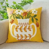 Eu Sandelis Pagalvės užvalkalas 45 x 45 cm ąsotis su gėlėmis BOUQUET POD146