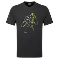 Vyriški marškinėliai Montane Abstract Mountain T-Shirt - S - Tamsiai pilka