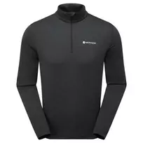 Vyriški termo marškinėliai Montane Dart XT Zip Neck - Juoda - L