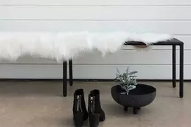 Venture Design Antklodė, Katy poliesterio dirbtinė kailio imitacija, 180x55 cm, Balta