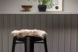 Venture Design Kėdės pagalvė, Katy poliesteris dirbtinė kailio imitacija, 34 cm, ruda