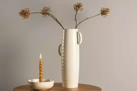 Venture Design Vaza, Centras, 19x13x41 cm, Beždžio spalva
