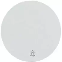 Viengubas klavišas jungikliui Berker R.1/R.3, Spalva Balta