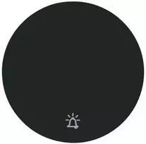 Viengubas klavišas jungikliui Berker R.1/R.3, Spalva Juoda