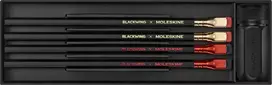 Moleskine BLACKWING X MOLESKINE pieštukų ir drožtuvų rinkinys