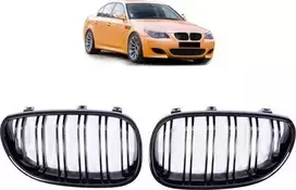 MTuning Sport Grilis Dvigubas Grilis Blizgus Juodas BMW 5 E60 E61 2003-2010 m.