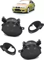 MTuning Rūko žibintų komplektas BMW 3 (E46) Coupe Cabrio Sedan Touring 5 (E39) Sedan Touring 1998-2006 m.