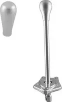 TurboWorks Short Shifter BMW E90 E82 - ilga sidabro spalvos aliuminio rankenėlė