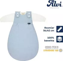 Alvi ALVI Baby-Mäxchen, Miegmaišis - specialus audinys - 3 dalių Quilt aqua 56/62