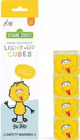 Glo Pals Glo Pals, Sensoriniai kubeliai, kurie šviečia vandenyje - Big Bird, 4 vnt.