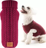 Chaba CHABA TURTLENECK megztinis "XL" 37cm BURGUNDY