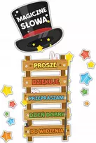 Teka Mokyklos dekoracijų portfelis - Magiški žodžiai 12vnt