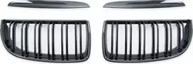 Mtuning Sport Grilis Double Ribs Blizgus juodas BMW 3 E90 E91 Pre-facelift 2005-2008 m.