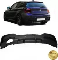 MTuning galinis difuzorius Matt Juodas BMW 1 F20 F21 pre-facelift 2011-2015 m.