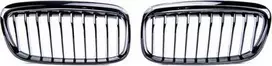 MTuning Single rib sportinės grotelės Gloss Juodas BMW 2 F45 pre-facelift 2014-2018
