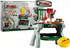 Lean Toys Bench Vaikų darbo stalo žaidimų rinkinys, įrankiai „Pasidaryk pats“ dirbtuvės