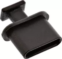 InLine® dulkių dangtelis USB Type-C lizdams juodas 50 vnt. pakuotė
