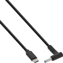 Inline USB laidas USB-C - DC 4,5 x 3,0 mm 2 m, juodas (26674)